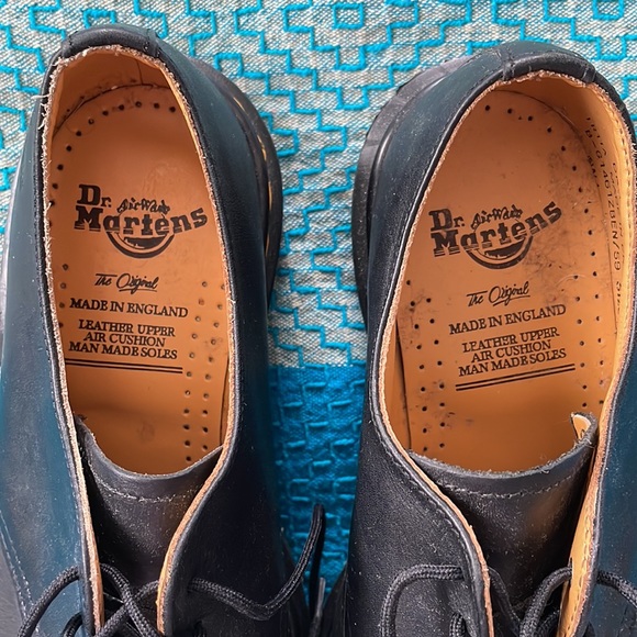 Black Doc Martens Plain Toe Derby. - Picture 6 of 7